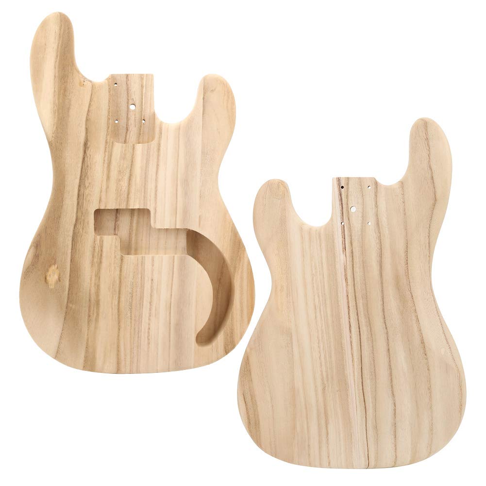 Unfinished Maple DIY Guitar Body for PB Style Electric Guitar - Upgrade Accessory for Custom Builds & Home Projects | Perfect for Musicians & Luthiers