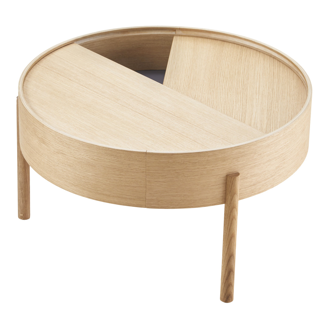 Modern Arc Coffee Table - Mid-Century Style Wooden Living Room Furniture for Home Decor | Perfect for Small Spaces, Apartments & Lounge Areas