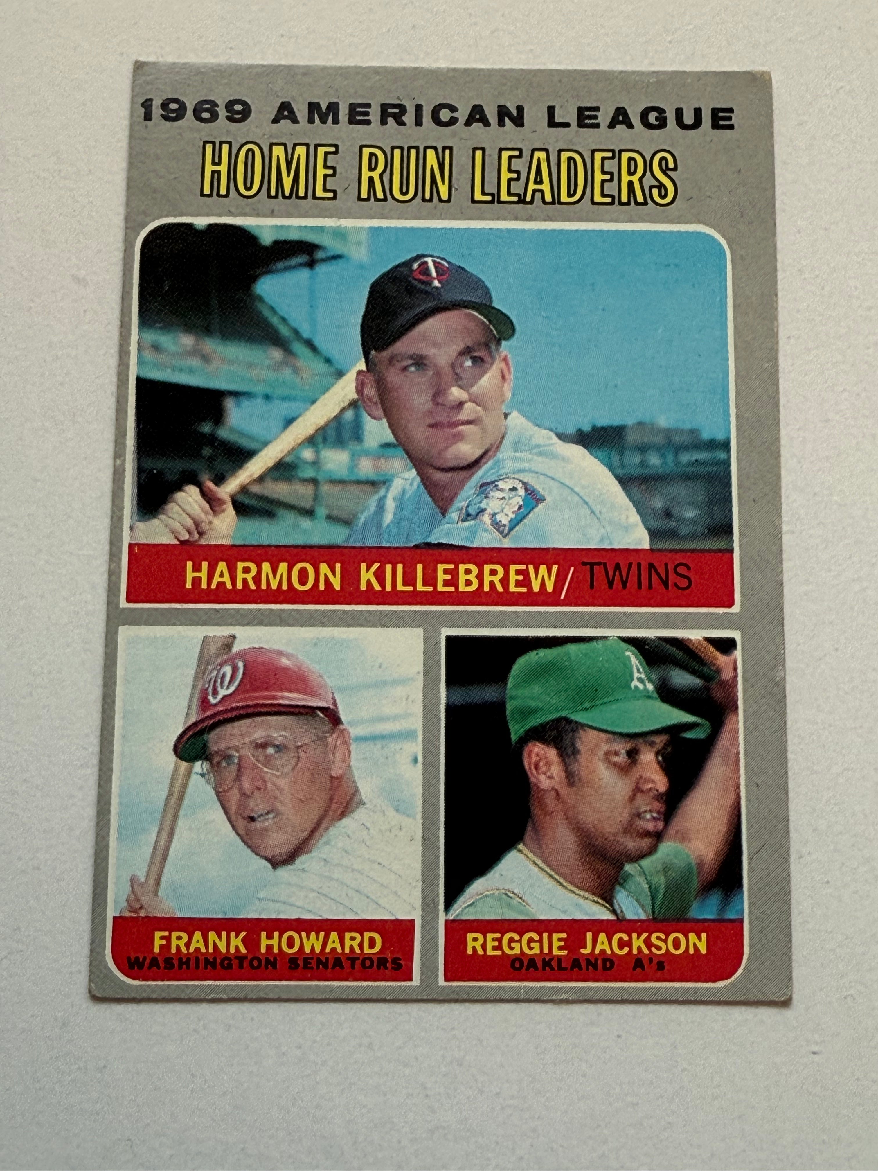 1970 Reggie Jackson Home Run Leaders Baseball Card - Perfect for Collectors & Sports Memorabilia Fans