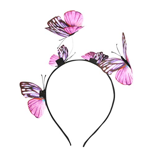 Elegant Pink Butterfly Fascinator Headpiece for Women - Perfect for Tea Parties, Carnivals, Cocktail Events & Photography Accessories