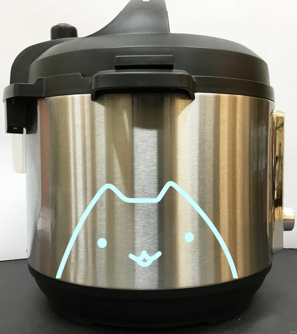 Peeking Kitty Vinyl Decal Sticker for Instant Pot & Pressure Cookers - Cute Mint Green Decal for Kitchen Appliances - Perfect for Personalizing Your Instant Pot, Crockpot, and Cooking Devices