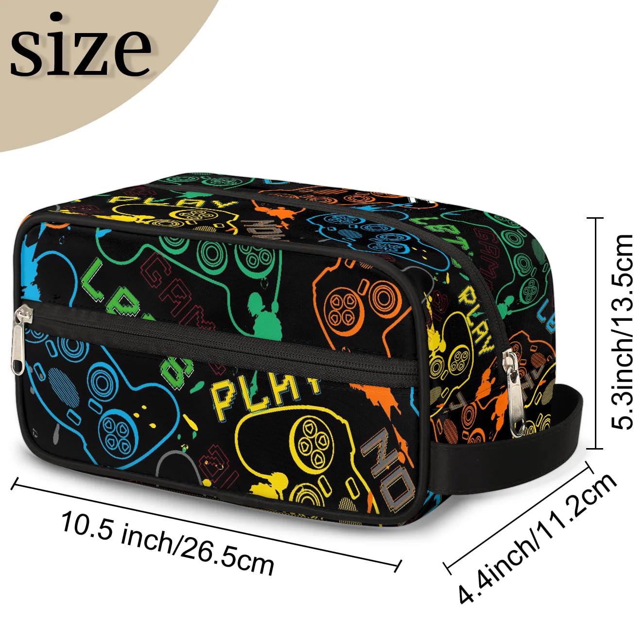 **Waterproof Kids Travel Toiletry Bag for Boys & Girls - Hanging Cosmetic & Wash Pouch - Essential Dopp Kit for Camping, School Trips & Family Vacations**