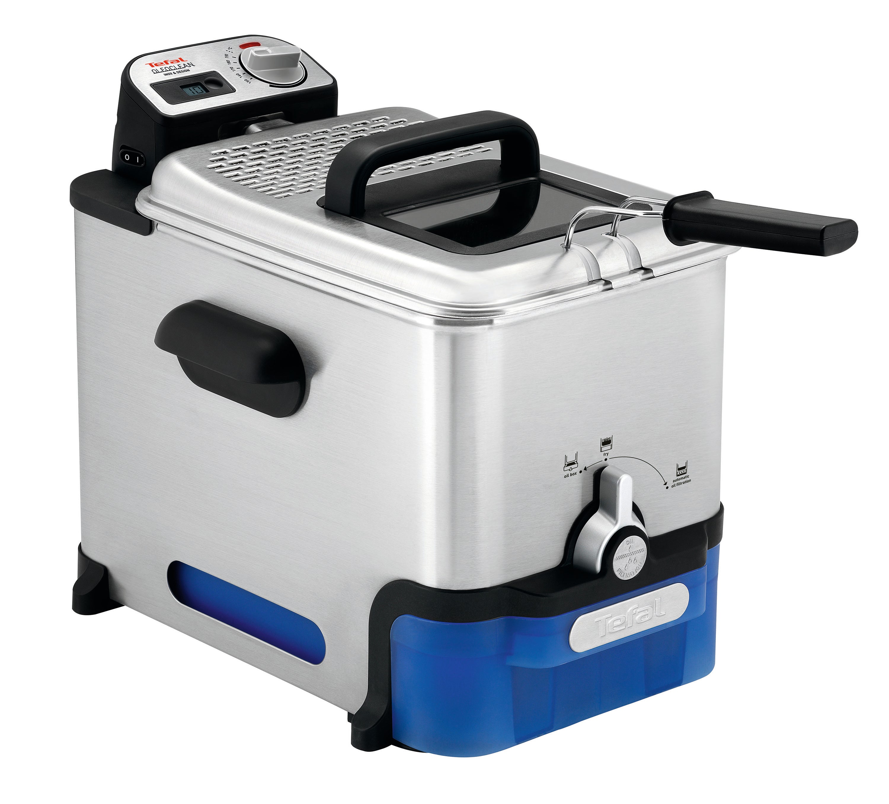 Tefal Oleoclean Pro FR8040 Deep Fryer - 3.5L Capacity, 1700W, Adjustable Thermostat - Perfect for Home Kitchen, Restaurants & Fast Food Shops