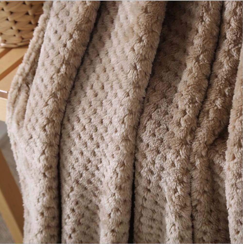 Luxury Reversible Microfiber Throw Blanket for All Seasons - Soft & Cozy Bed & Couch Blanket for Home, Office, or Travel (Twin, Tan) - Perfect for Snuggling, Decor, and Gift Giving