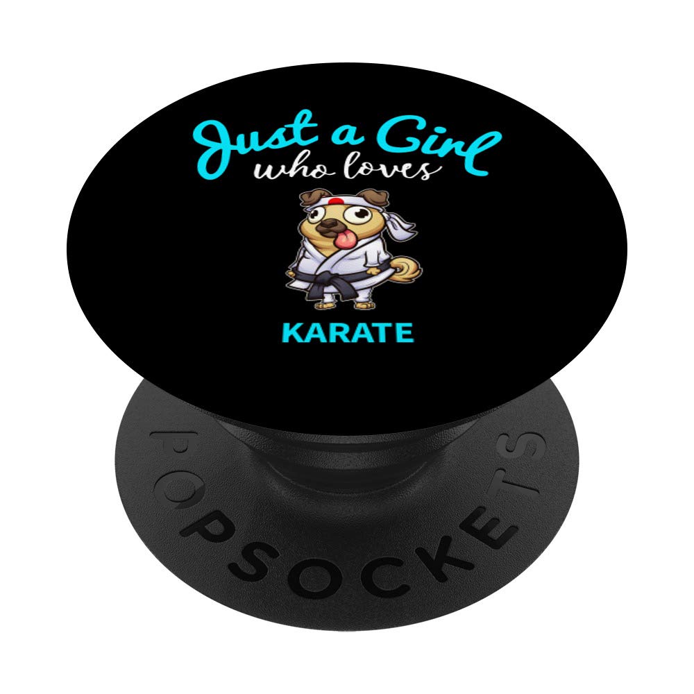 Karate Phone Grip for Girls - PopSockets Stand for Phones & Tablets | Martial Arts Training Accessory