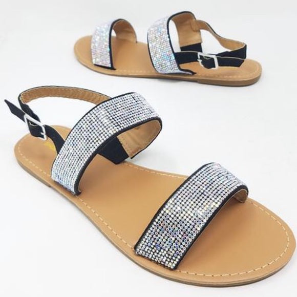 Glamorous Black Rhinestone Sandals for Women - Elegant High Heel Dress Shoes for Parties, Weddings & Evening Events | Comfortable & Stylish Women's Fashion Footwear