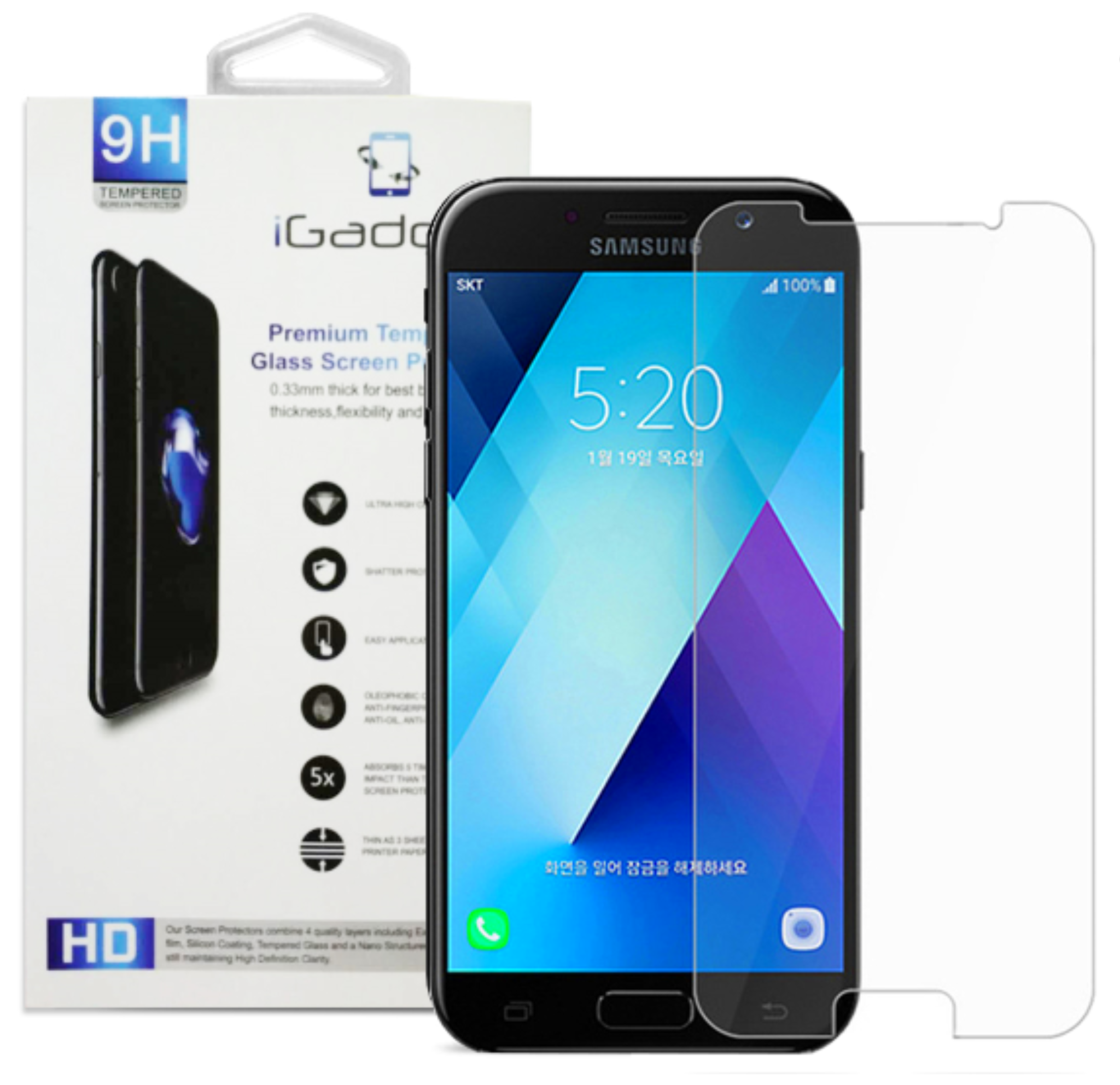 Samsung Galaxy A7 (2016) Screen Protector - Case Friendly Ultra Clear Tempered Glass Shield | HD Protection for Everyday Use, Work & Travel
