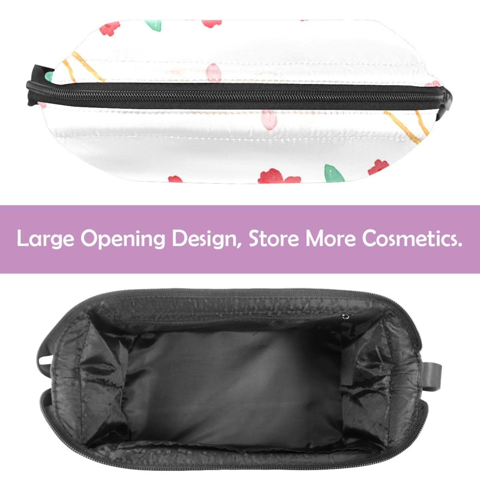 Large Travel Cosmetic Bag for Women - Peach Flower Makeup Organizer & Toiletry Pouch | Perfect for Vacation, Gym, Business Trips & Daily Essentials Storage