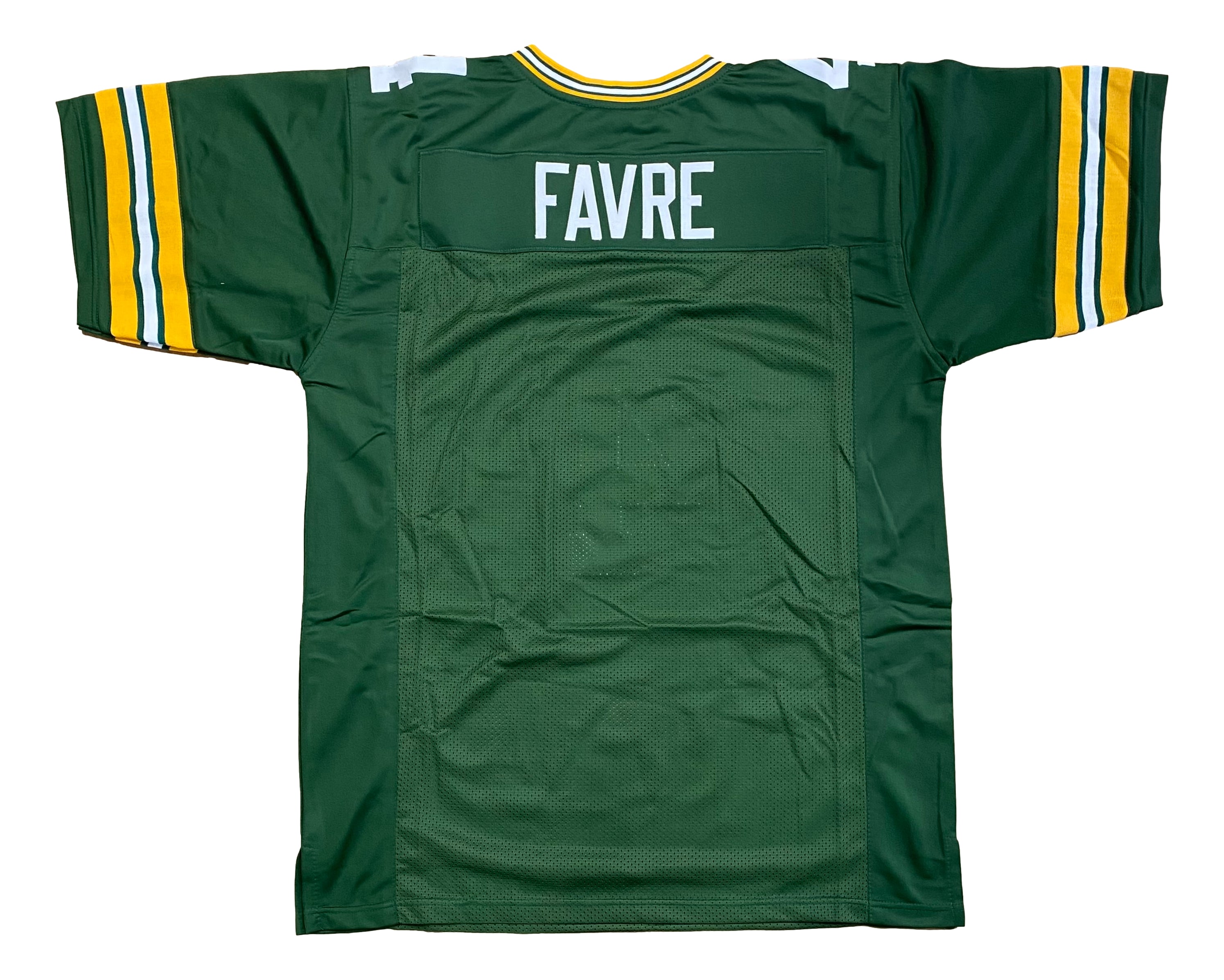 Brett Favre Custom Green Pro Style Football Jersey - Authentic NFL Replica Jersey for Fans & Collectors - Perfect for Game Day, Tailgating & Sports Memorabilia Display