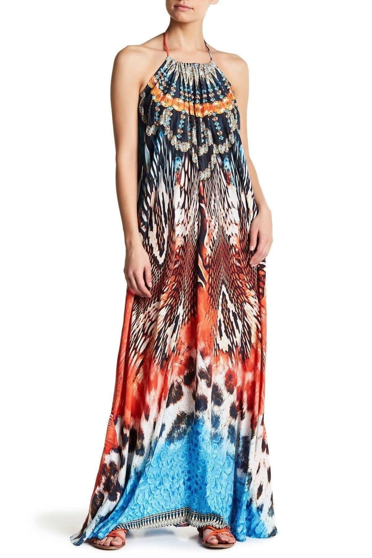 La Moda Women's Summer Day Dress - Flowy Resort Dress for Beach, Vacation & Casual Wear | GOGA Swimwear Collection | Perfect for Poolside, Brunch & Outdoor Events