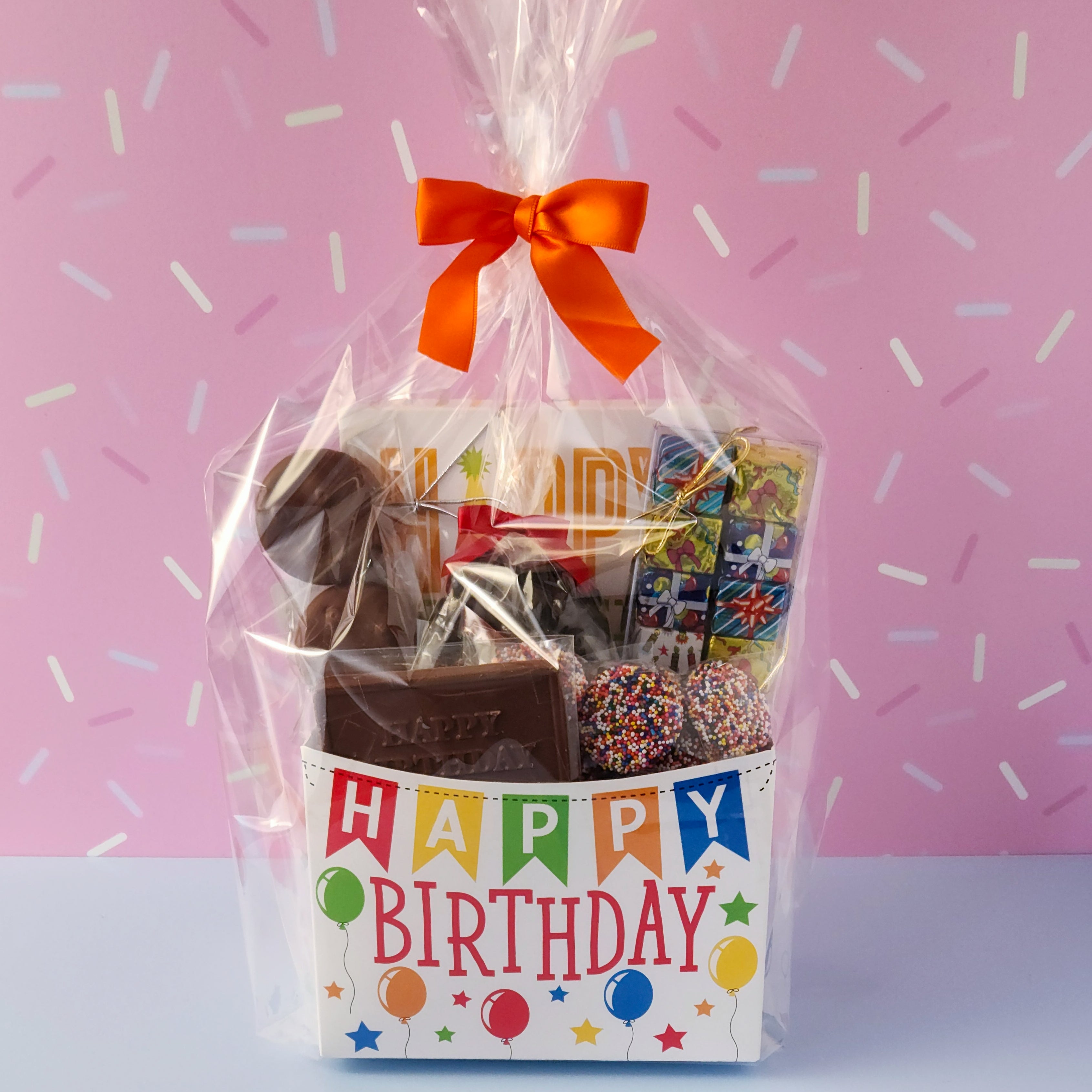 Happy Birthday Gift Basket for Women & Men - Thoughtful Present for Birthday Parties, Anniversaries & Special Occasions