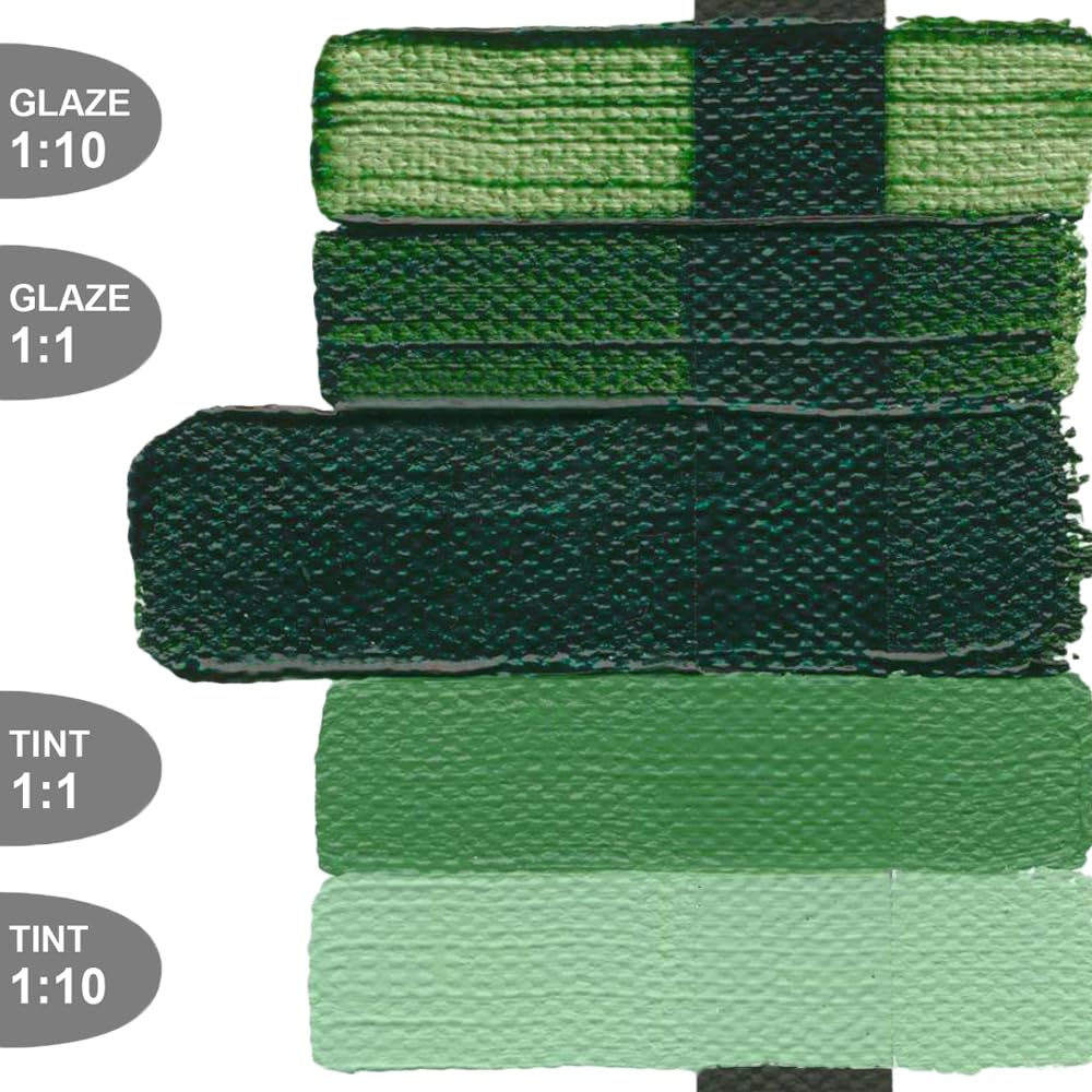 GOLDEN Heavy Body Acrylic Paint - Hookers Green Hue, 32 fl. oz. Jar, Professional Semi-Transparent Artist Paint for Canvas, Murals & Fine Art | Premium Acrylics for Artists & Painters