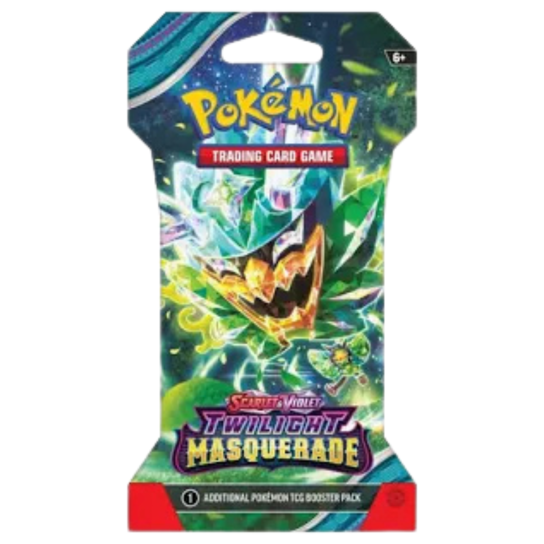 Pokemon Scarlet & Violet Twilight Masquerade Sleeved Booster Pack - Collectible Trading Cards for Battles & Deck Building | Perfect for Game Nights & Pokemon Tournaments