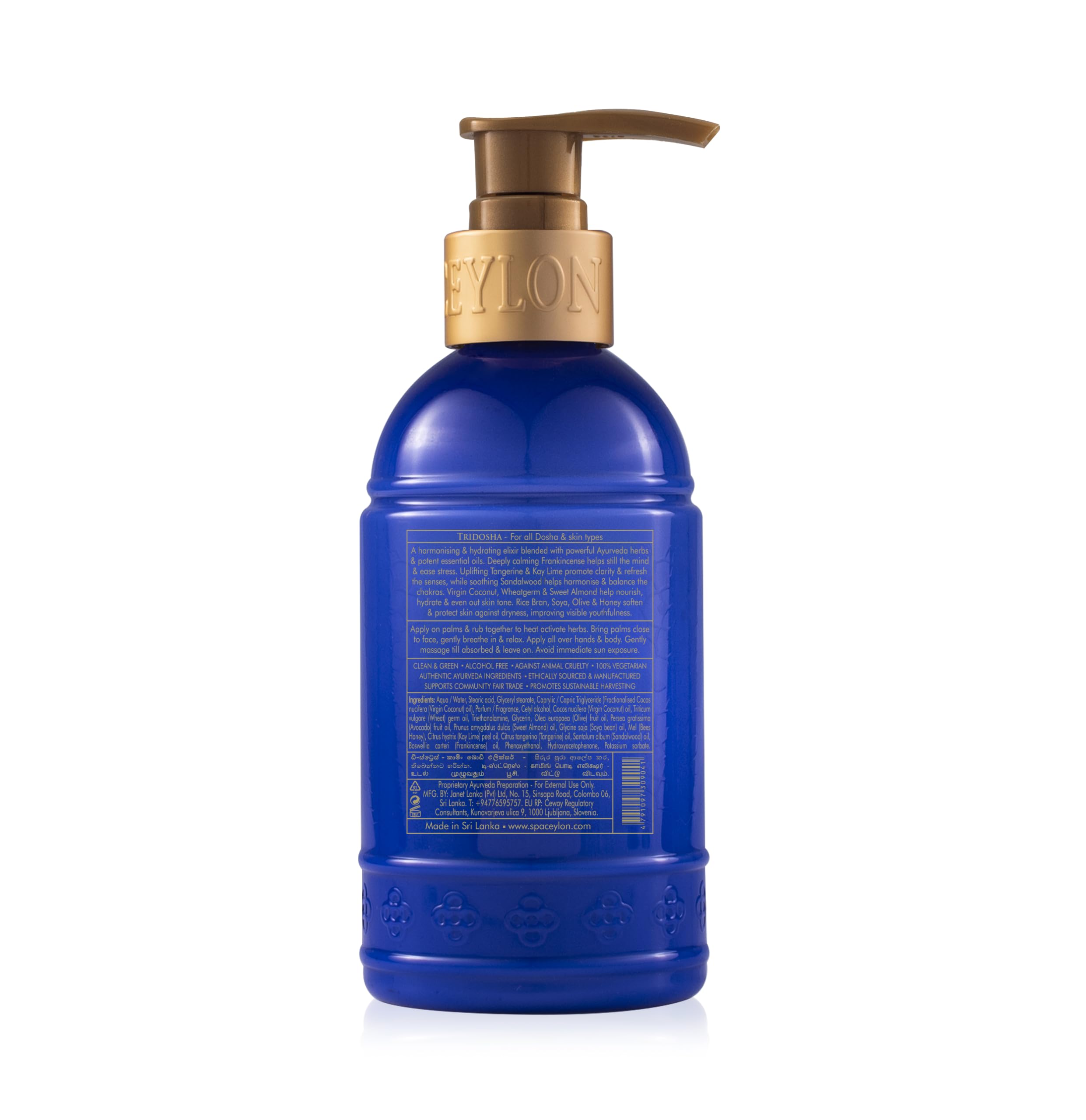 SPA CEYLON DE-STRESS Calming Body Elixir - 100% Natural Relaxing Massage Oil for Stress Relief & Sleep Aid - Perfect for Aromatherapy, Yoga & Spa Nights