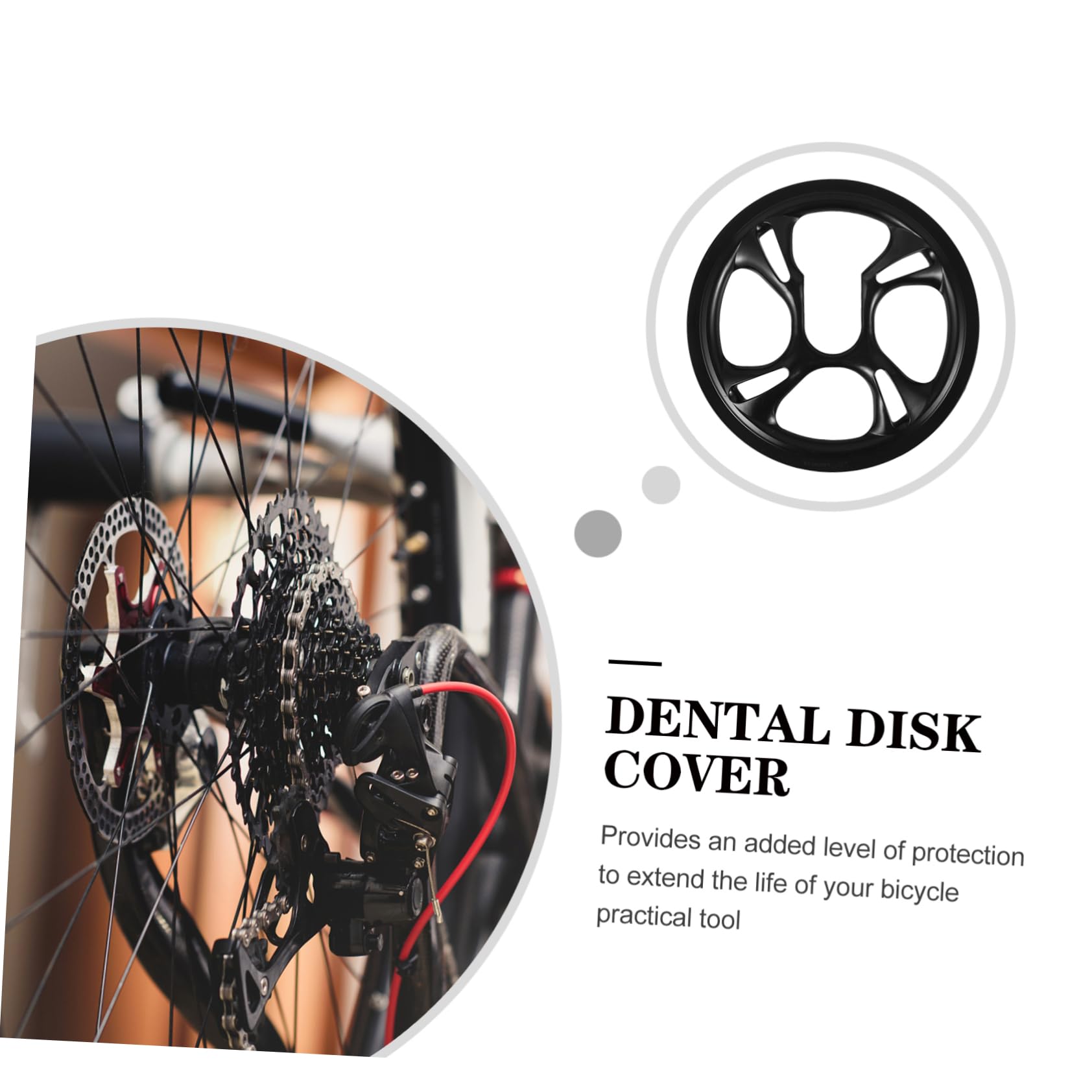 Bicycle Chain Cover - Durable Bike Chain Protector & Chainring Guard for Mountain, Road & Commuter Bikes - Perfect for Cycling, Commuting & Outdoor Adventures
