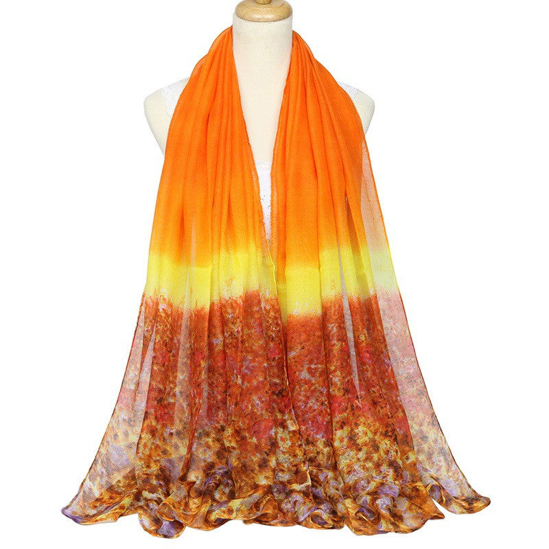 Lightweight Women's Chiffon Voile Scarves - Soft Flowy Fashion Accessory for Spring/Summer, Wedding, Beach & Everyday Wear