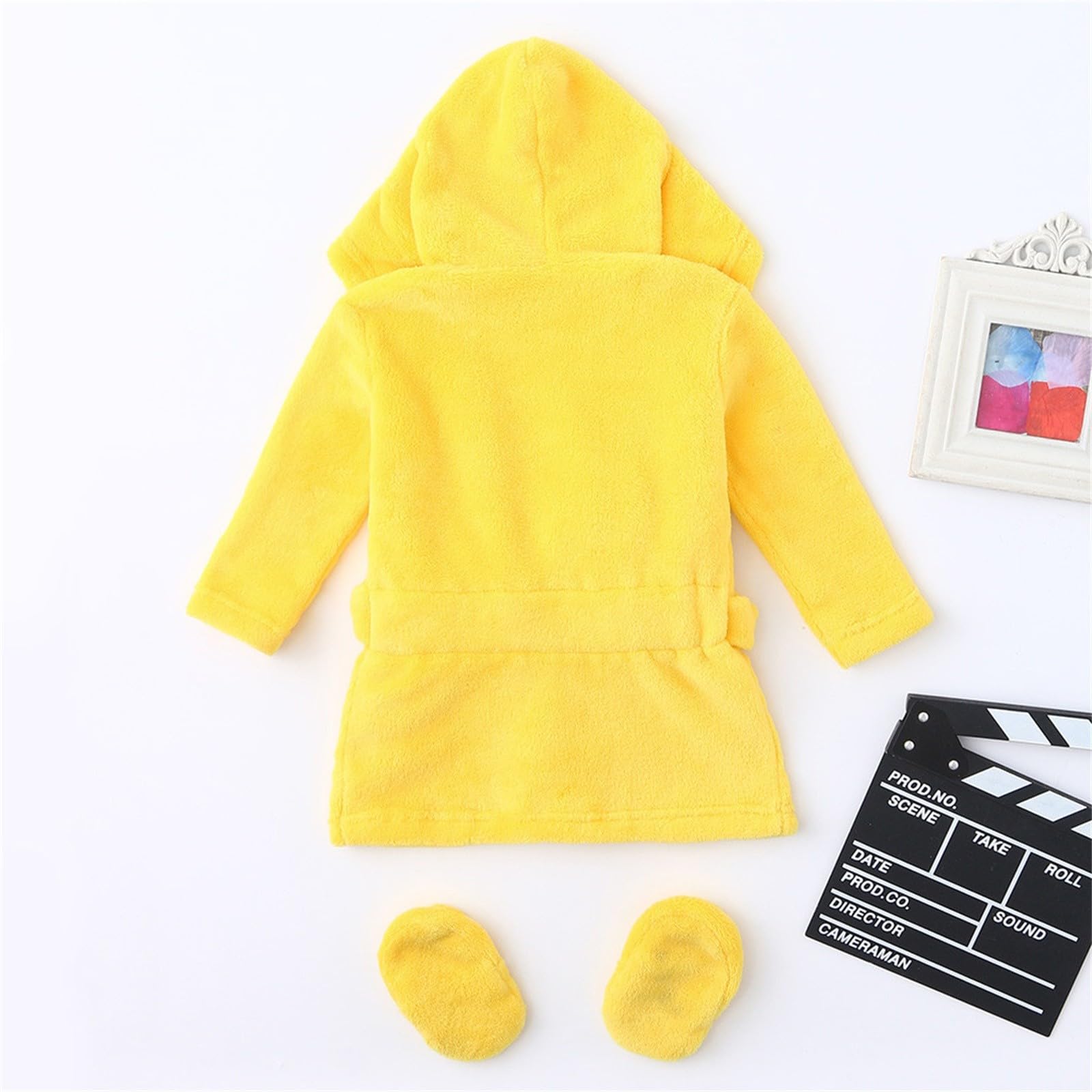 Baby Boy Clothes 3-6 Months - Soft Flannel Hoodie Sleepwear Set with Footies & Matching Bathrobe | Cozy Infant Outfits for Newborns | Perfect for Nursery, Photo Shoots & First Outings