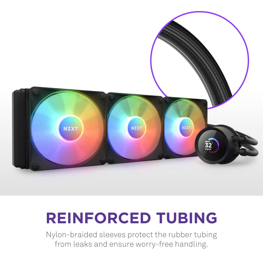 NZXT Kraken 360 RGB AIO Liquid CPU Cooler - 360mm Radiator with 1.54