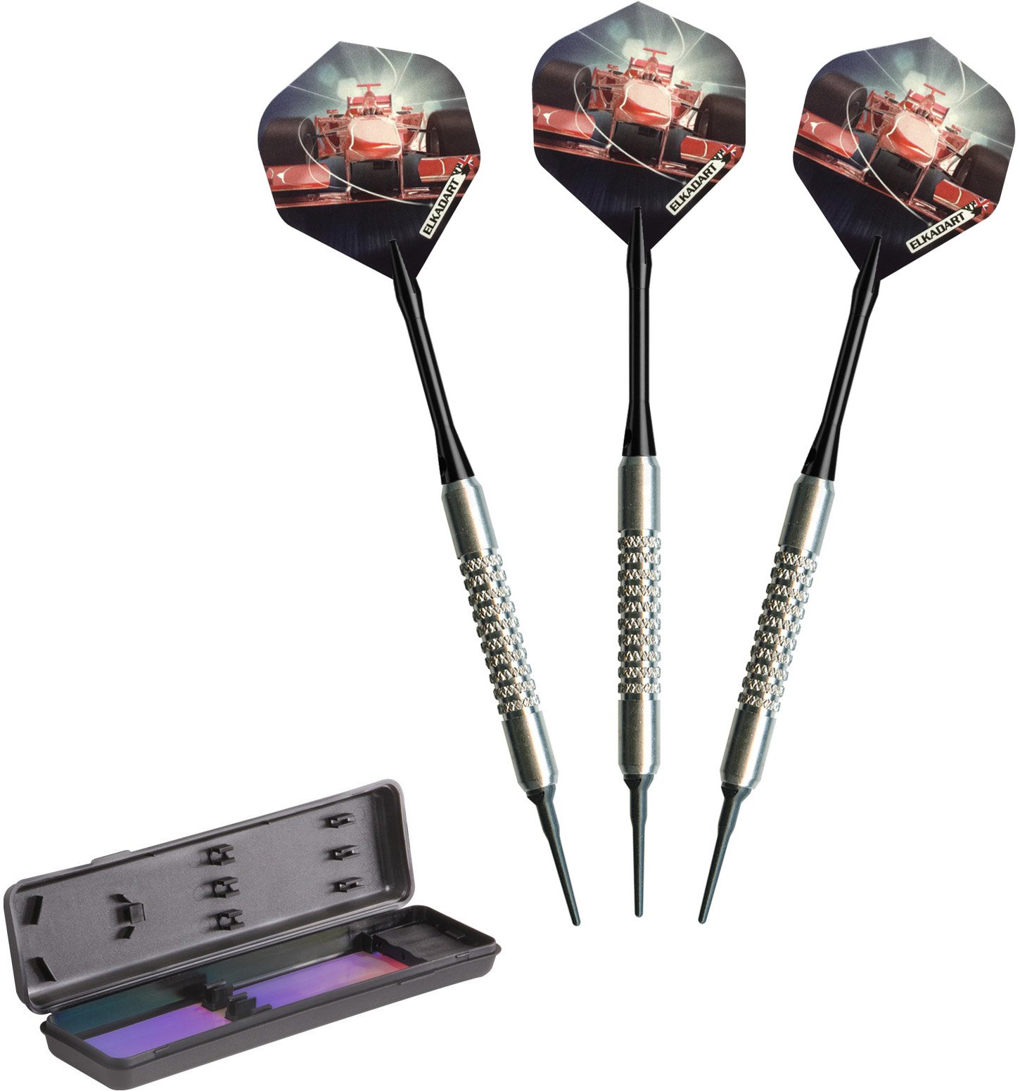 Elkadart Turbo Soft Tip Darts Set with Portable Travel Case - Professional Darts for Home, Bar & Pub Games, Perfect for Parties & Tournaments