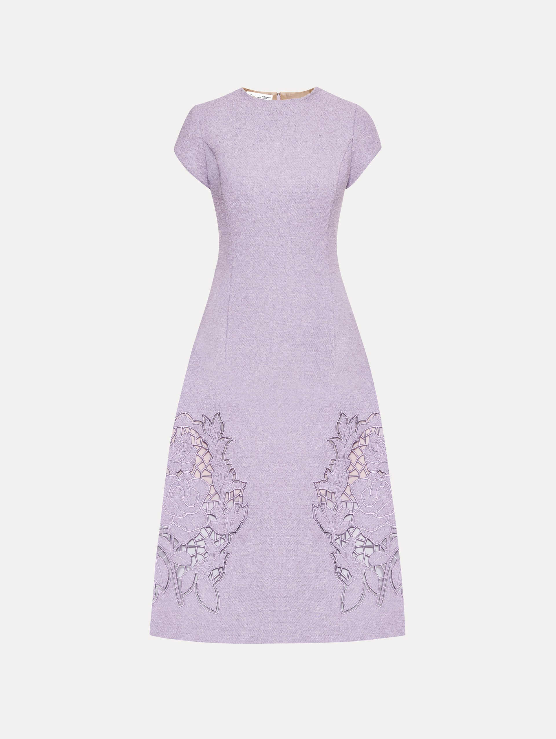 Elegant English Rose Cutout Tweed Dress for Women | Vintage-Inspired Floral Cocktail Dress | Perfect for Weddings, Parties & Special Occasions