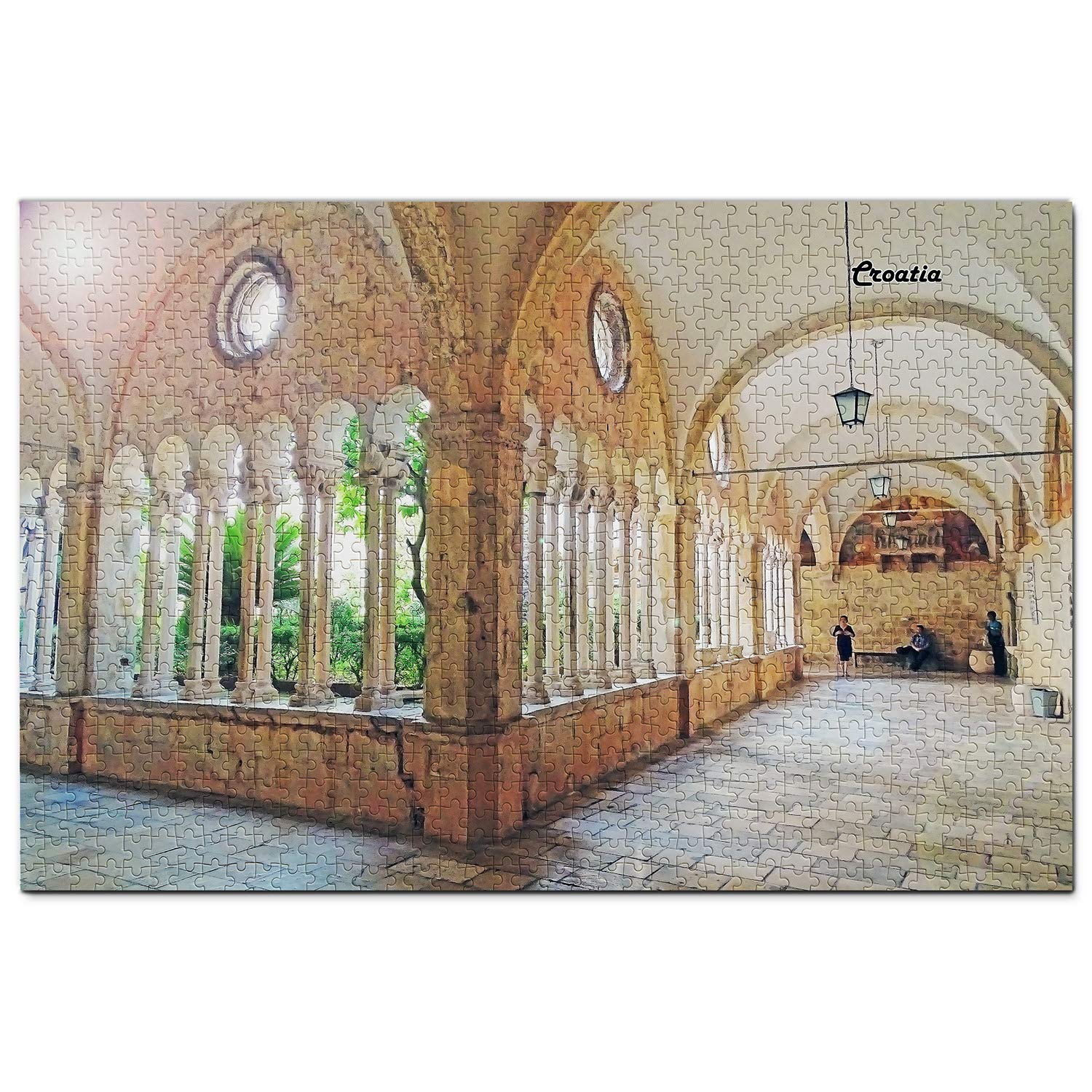 1000 Piece Croatia Jigsaw Puzzle - Stunning Dubrovnik Cathedral Wooden Puzzle for Adults, Travel Souvenir & Home Decor | Perfect Gift for Puzzle Lovers, Travel Enthusiasts & Home Decoration