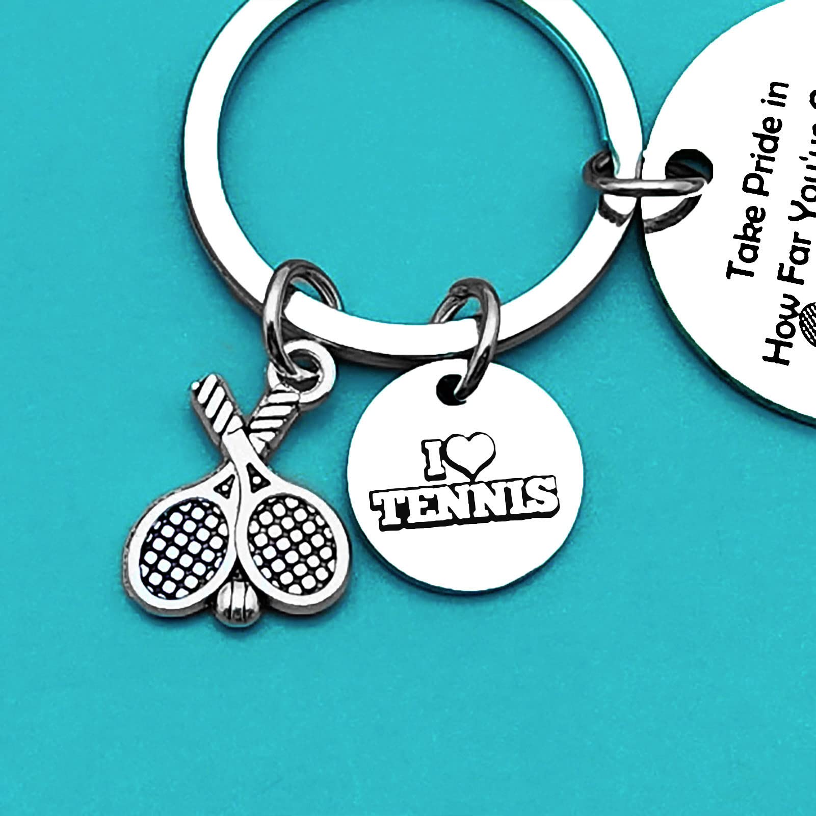 Xiahuyu Tennis Keychain - Perfect Gift for Tennis Lovers, Players, Coaches & Teams | Great for Tennis Tournaments, Team Events & Player Appreciation Gifts