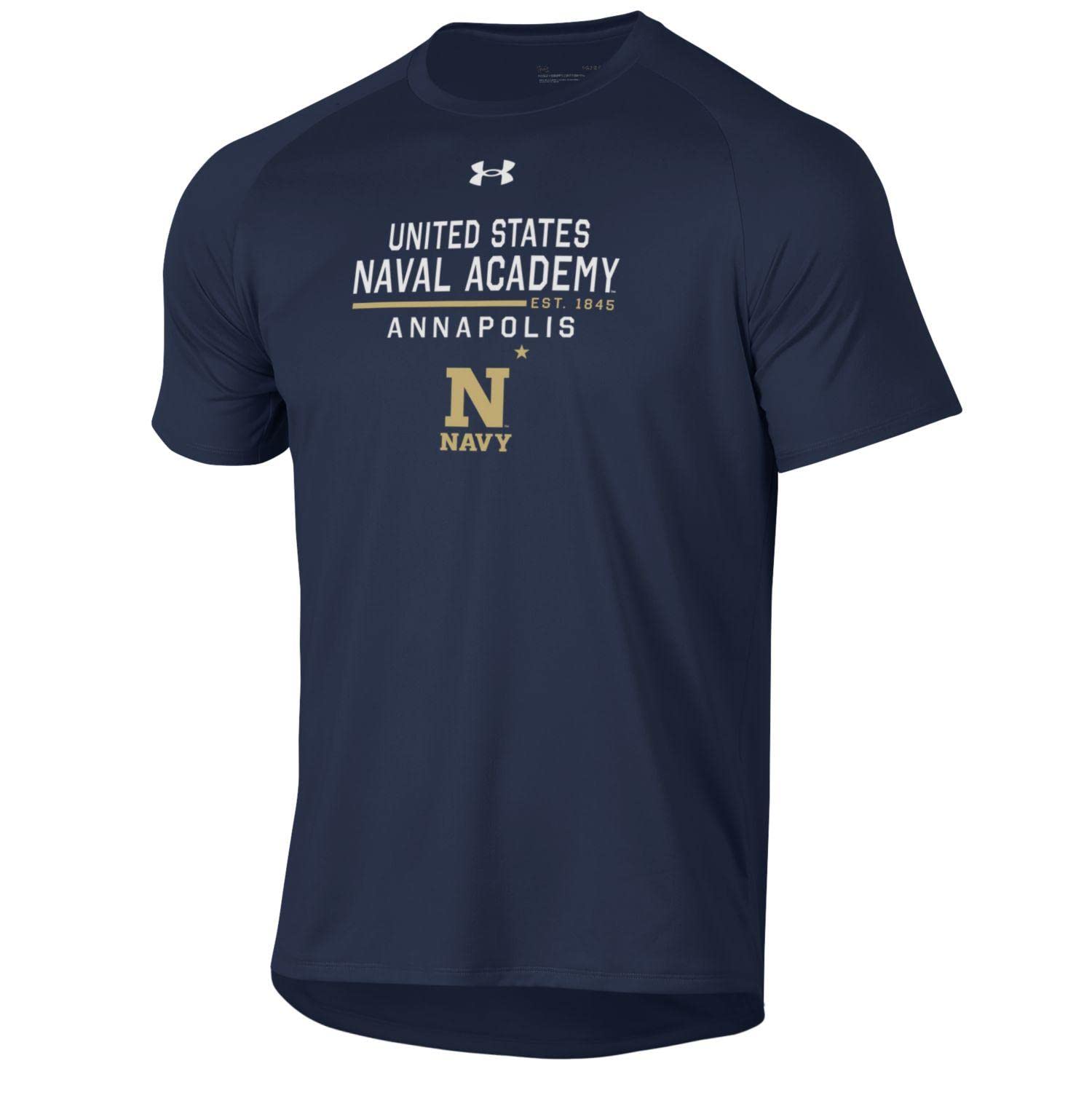 US Naval Academy Navy Midshipmen Athletic Tee Shirt - Comfortable Cotton T-Shirt for School Spirit & Casual Wear - Perfect for Game Days, Alumni Events & Everyday Outfits