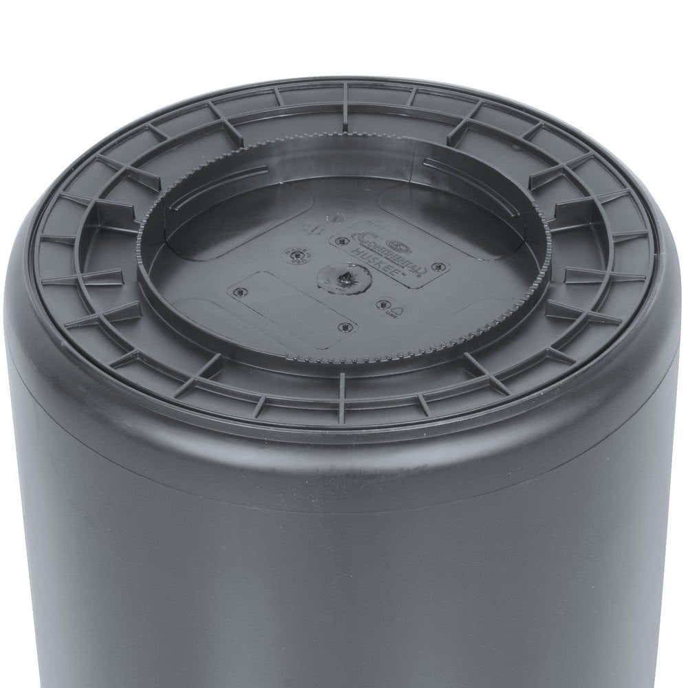 32 Gallon Heavy Duty Trash Can - Gray/Black Commercial Garbage Bin with Lid | Durable & Odor-Resistant for Kitchen, Office, Restaurant & Outdoor Use