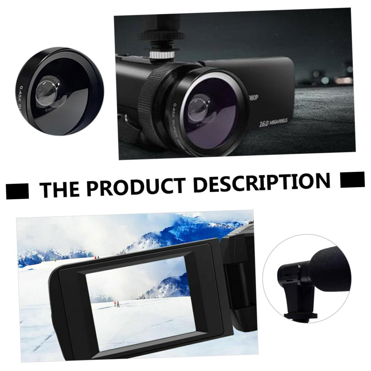 Abaodam 2 Pack HD Digital Video Camera Recorder with Microphone - Portable DVR Camcorder for Vlogging, Travel, Home Security & Outdoor Adventures