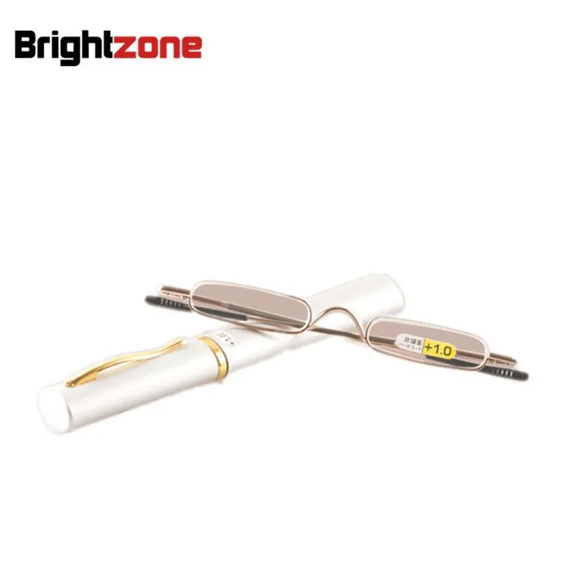 Brightzone Women's Full Rim Small Oval Alloy Reading Glasses 71218 | Lightweight & Stylish for Reading, Computer Work & Close-Up Tasks
