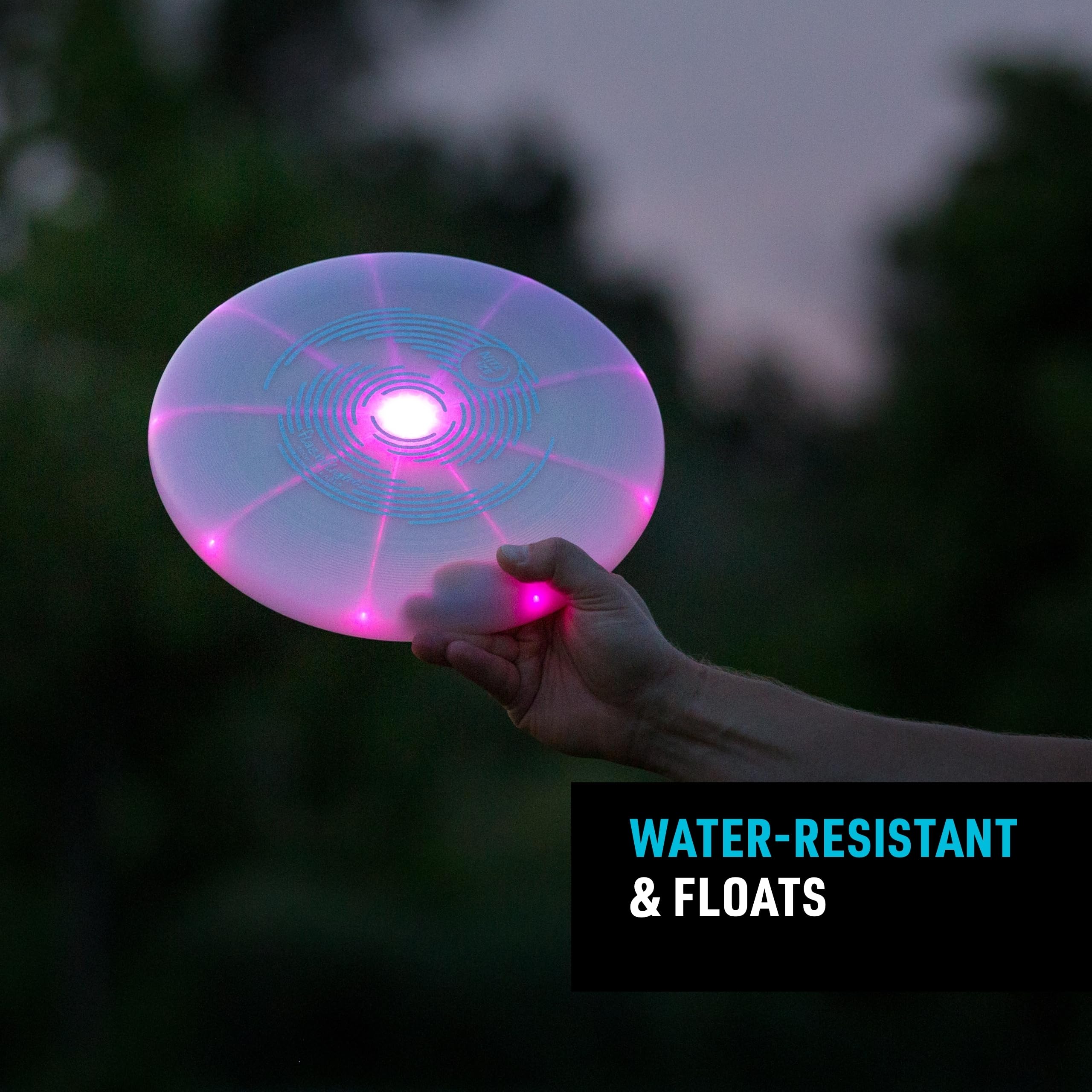 Nite Ize Flashflight Rechargeable LED Light Up Flying Disc - Glow in the Dark Flyer for Night Play - Durable LED Light Disc for Outdoor Games, Beach, Camping, and Backyard Fun - Perfect for Family Gatherings and Pet Play