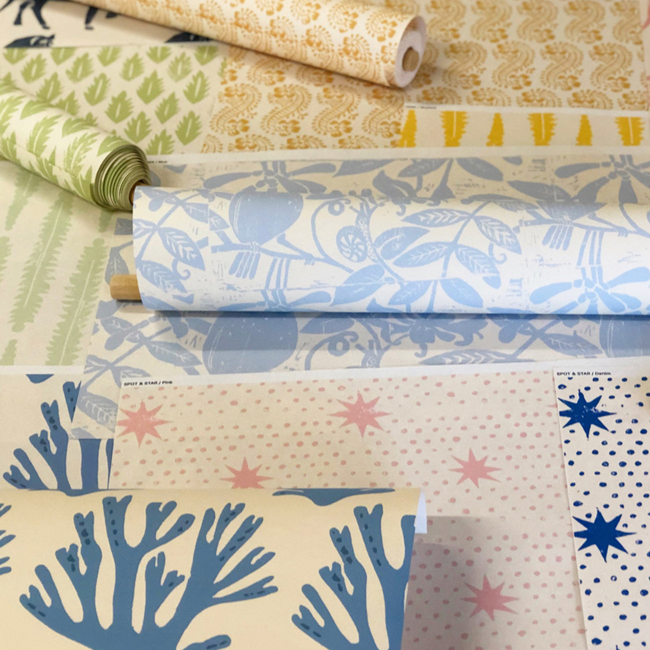 Premium Wallpaper Sample Set - Self-Adhesive Peel & Stick Removable Wallpaper Samples for Home Decor - Perfect for Bedroom, Living Room, Nursery & Office Walls