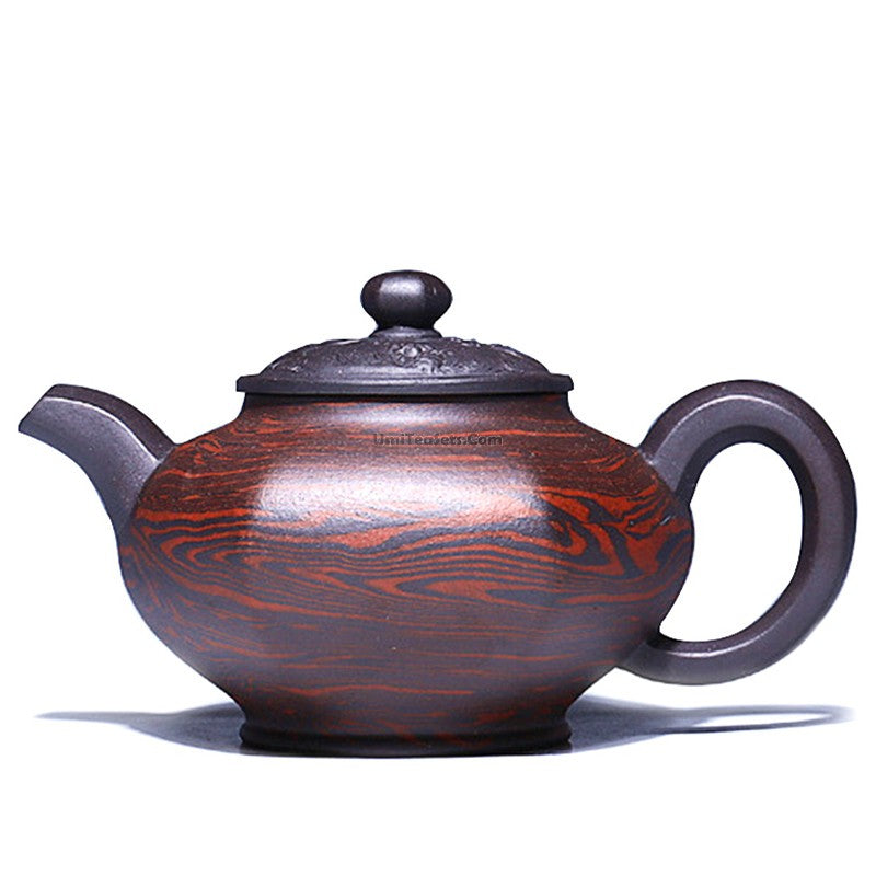 Premium Yixing Purple Clay Hexagonal Teapot - Handcrafted Chinese Gongfu Tea Set for Brewing Oolong, Pu-erh & Black Tea | Perfect for Tea Ceremonies & Home Decor