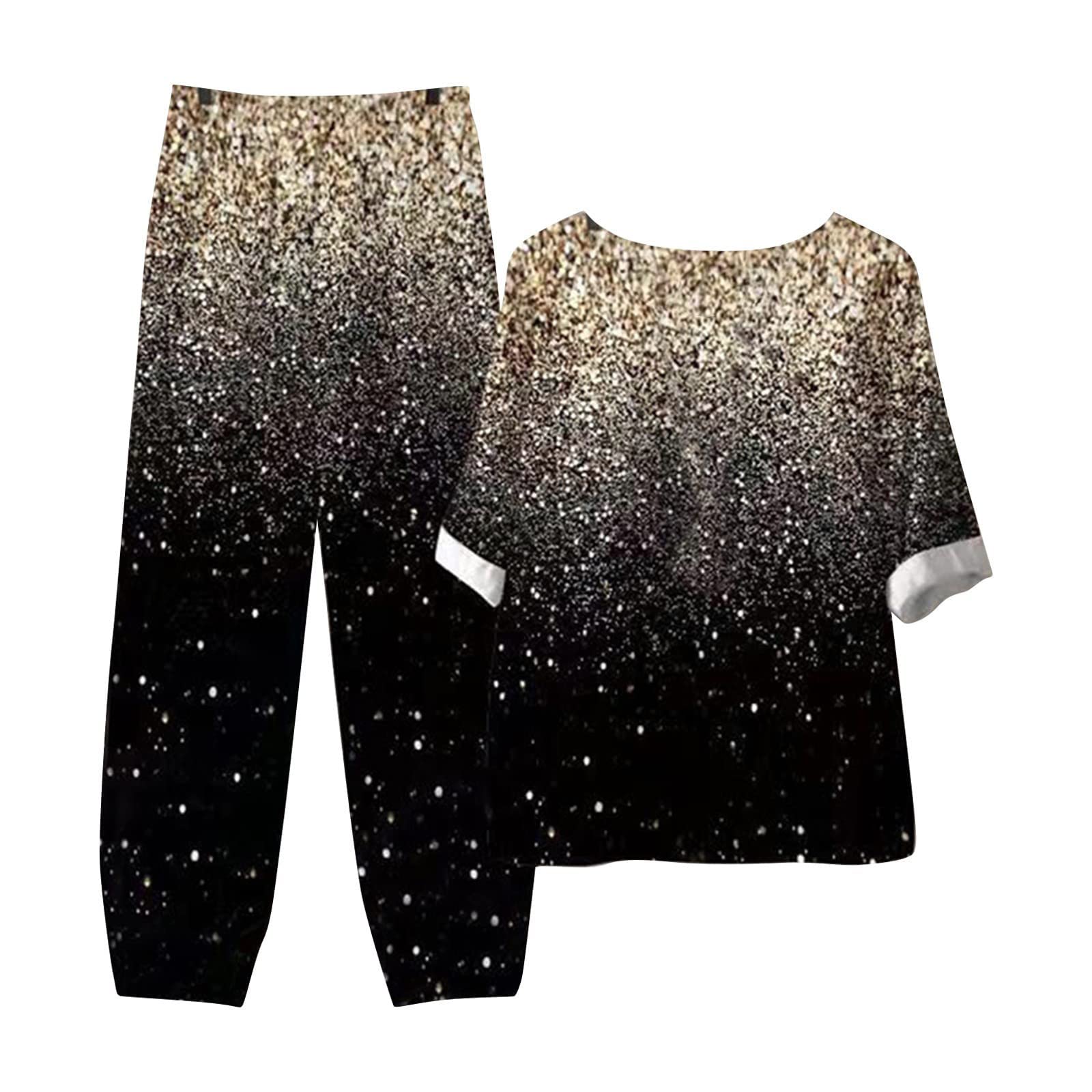**Oelaio Women's Brown Pajama Set - 2 Piece Plus Size Lounge Outfit with Pockets, Wide Leg Pants & Comfortable Top for Fall | Perfect for Sleepwear, Relaxing at Home, and Cozy Evenings**