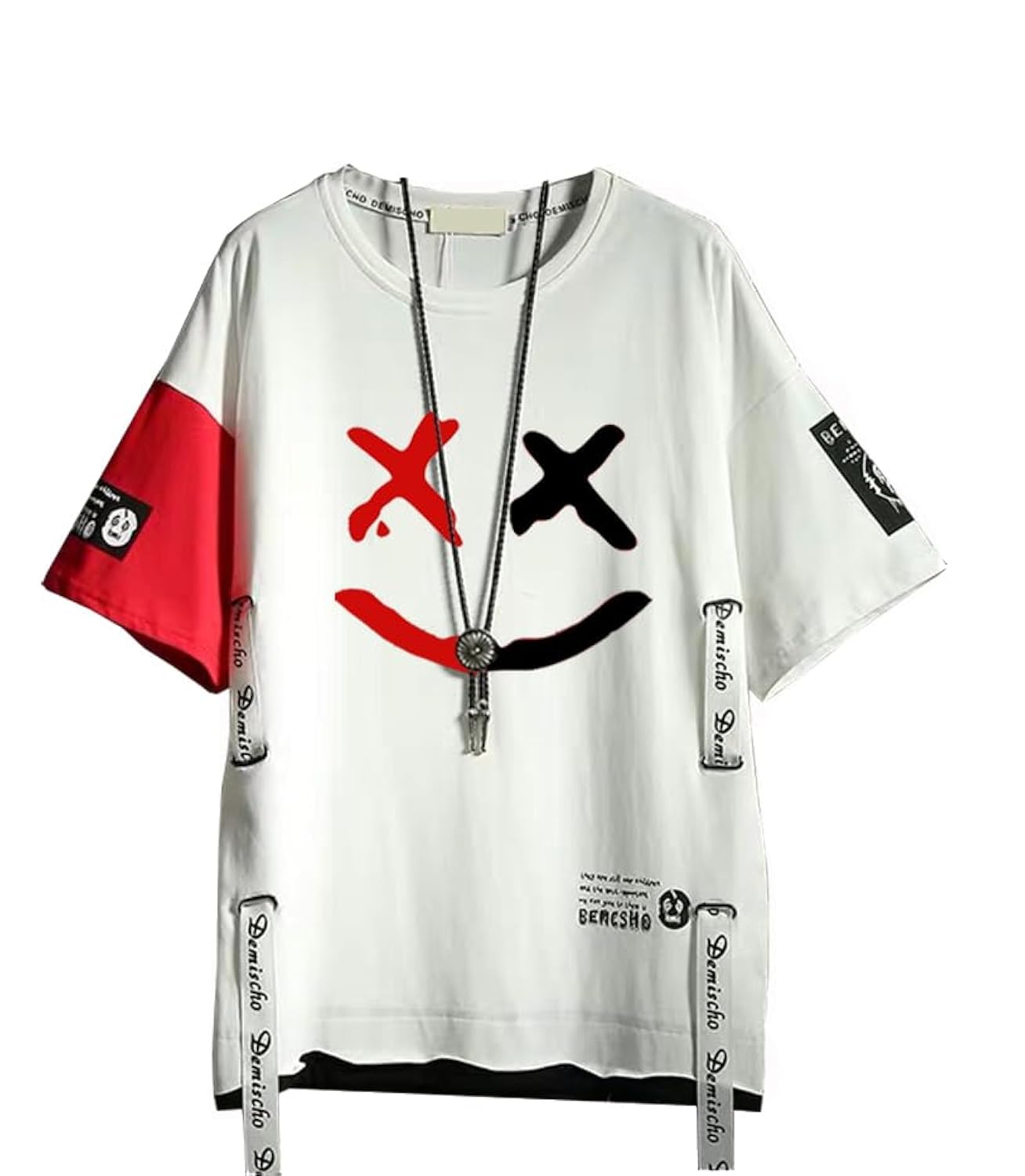 DUDHUH Men's Techwear T-Shirt - Japanese Streetwear Hip Hop Short Sleeve Shirt for Men | Casual Wear, Gym, Street Fashion, Urban Outfits