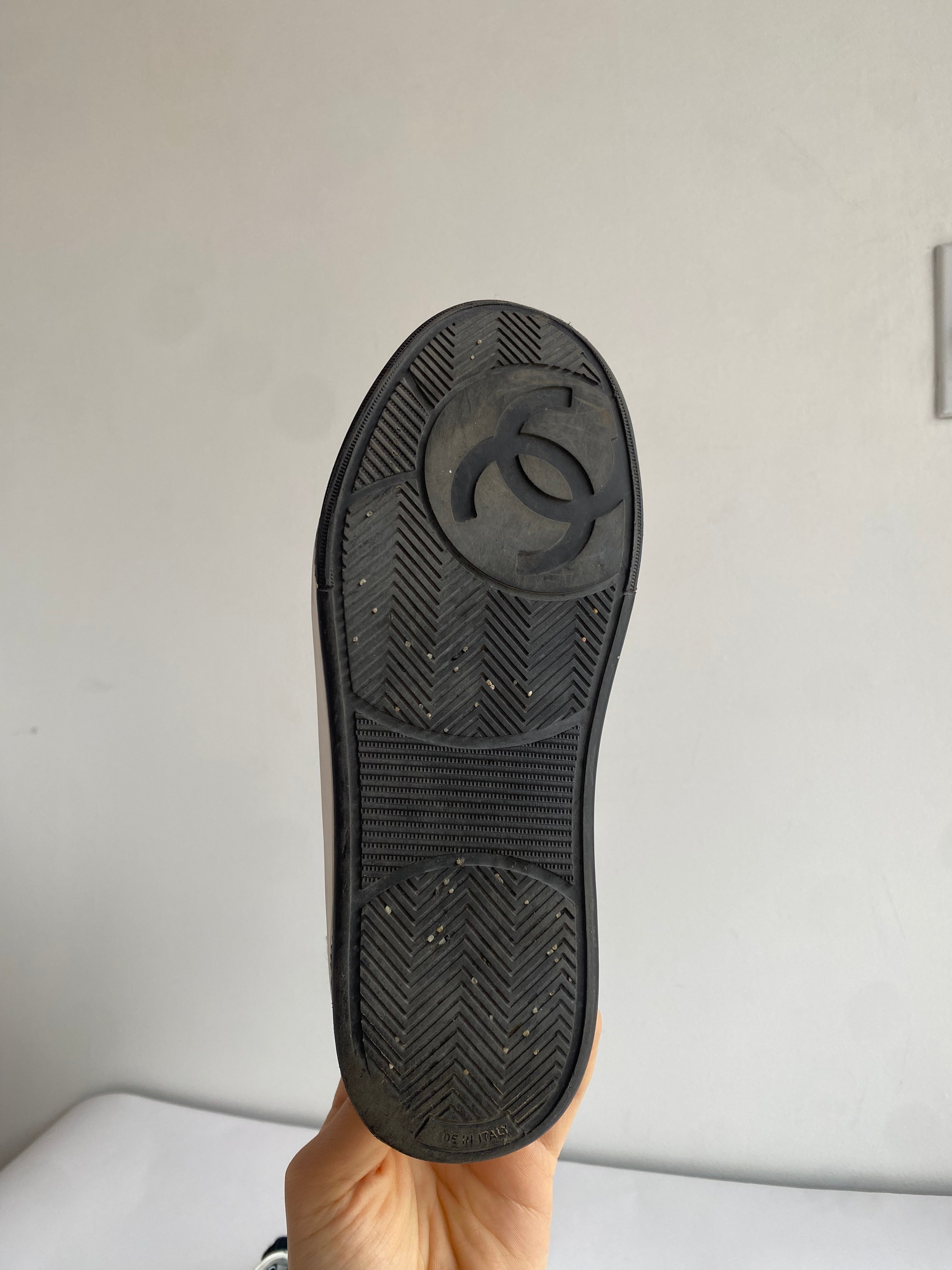 Chanel White Logo Sneakers Women's Size 35.5 - Fashion Luxury Casual Shoes for Women | Perfect for Daily Wear, Office & Street Style