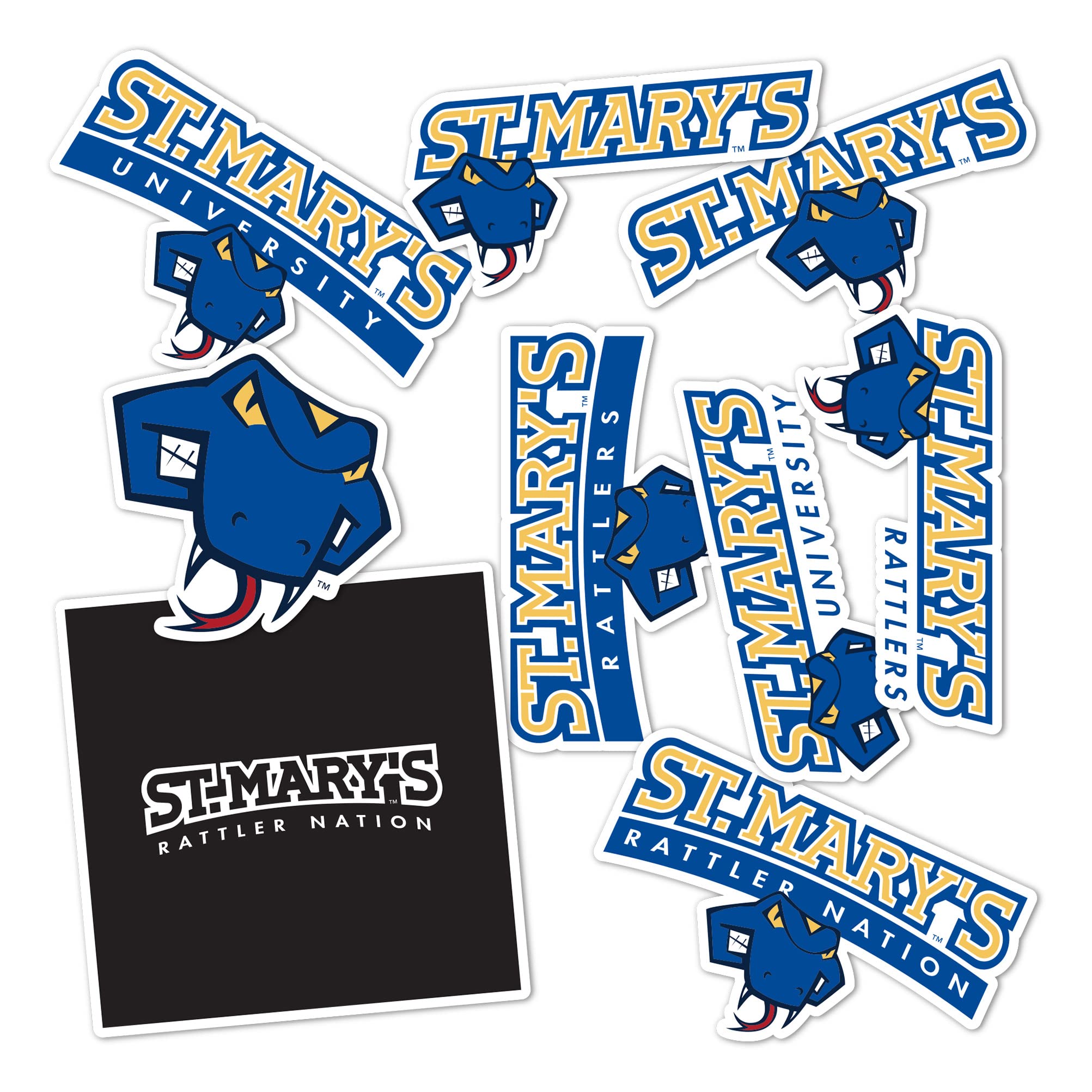 StMU SM Texas Rattlers Vinyl Decal Stickers - Desert Cactus St. Mary's University (TX) - Waterproof Laptop, Car, Water Bottle & Scrapbook Decals - Perfect for College Pride, School Spirit & Fan Gear