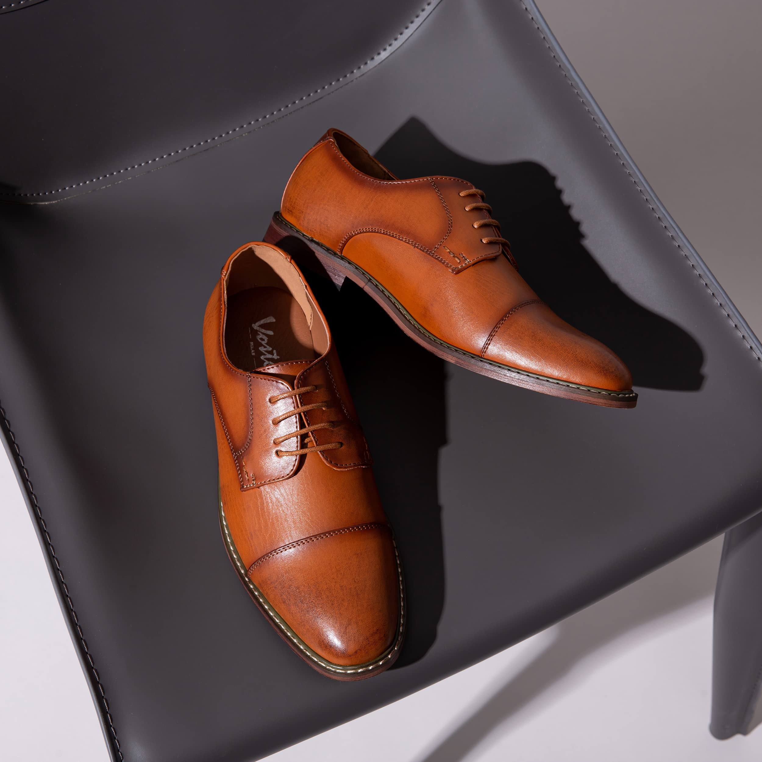 Vostey Men's Oxford Dress Shoes - Classic Business Formal Shoes for Men | Perfect for Office, Weddings & Special Occasions