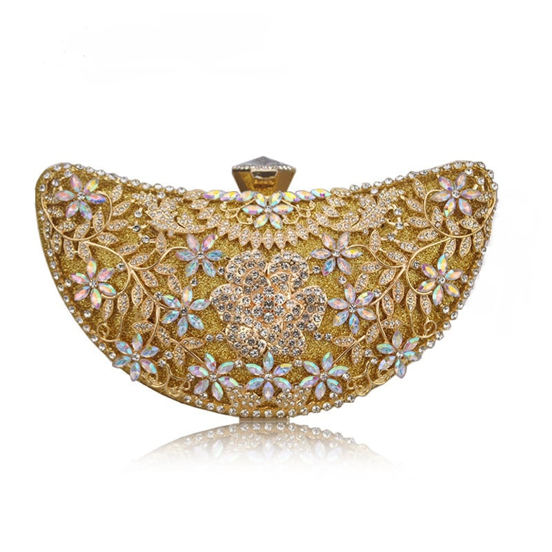 Elegant Women's Classic Clutch Evening Bag for Parties, Weddings & Formal Events - Stylish Handheld Purse for Night Out