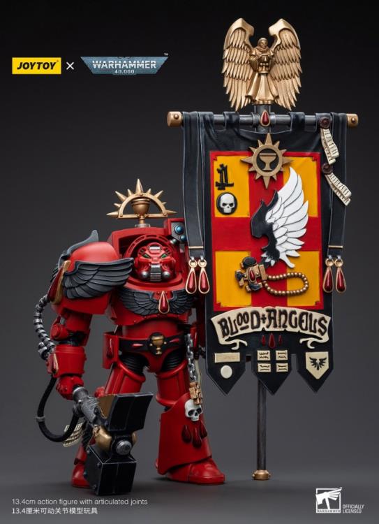 Warhammer 40k Blood Angels Ancient Brother Leonid 1/18 Scale Collectible Miniature - Perfect for Tabletop Gaming, Warhammer 40k Collections & Sci-Fi Decor
