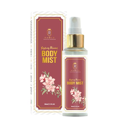 RAWLS Sydney Blooms Body Mist Perfume for Women & Men - Agarwood & Floral Scented Fragrance Spray | Travel-Size 50ml | Long-Lasting, Lightweight & Refreshing | Perfect for Daily Wear, Office, Dates & Special Occasions