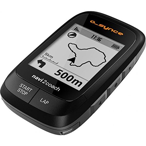O-Synce Navi2Coach GPS Cycling Computer - Wireless Bike Computer with Navigation, Heart Rate & Speed Tracking - Perfect for Road Biking, Mountain Cycling & Training
