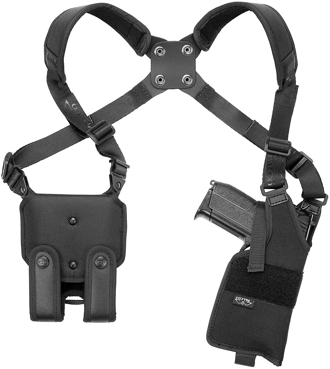Beretta 96A1 Shoulder Holster Rig - Nylon Gun Holster Compatible with Light Attachment (D705/22) | Perfect for Concealed Carry, Security Work & Outdoor Activities