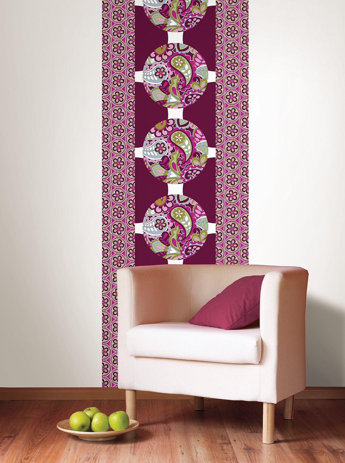 Brewster Home Fashions WPB96828 Peel & Stick Blox Wall Decals - Blackberry Design - Removable Self-Adhesive Wall Stickers for Home, Nursery, Office & Dorm Decor