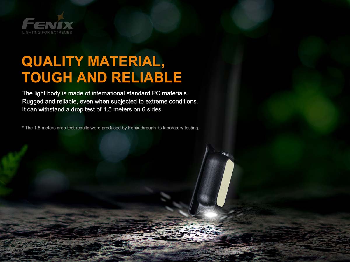 Fenix MINI LITE Compact EDC Flashlight - Ultra Bright LED Pocket Light for Camping, Hiking, Emergency & Everyday Carry (Black)