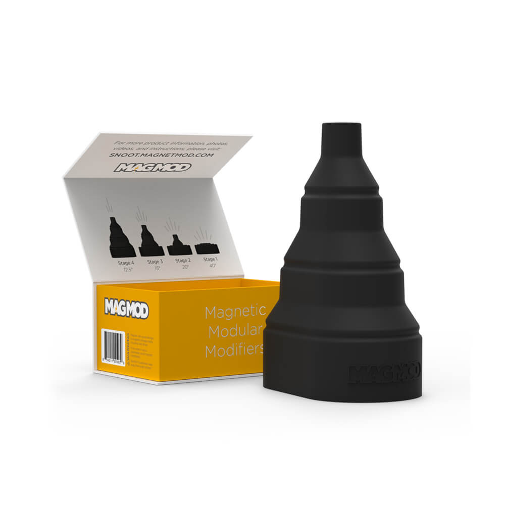 MagSnoot Magnetic Silicone Rubber Snoot - Adjustable Light Modifier for Photography & Videography - Perfect for Studio, Portrait, and Product Shooting