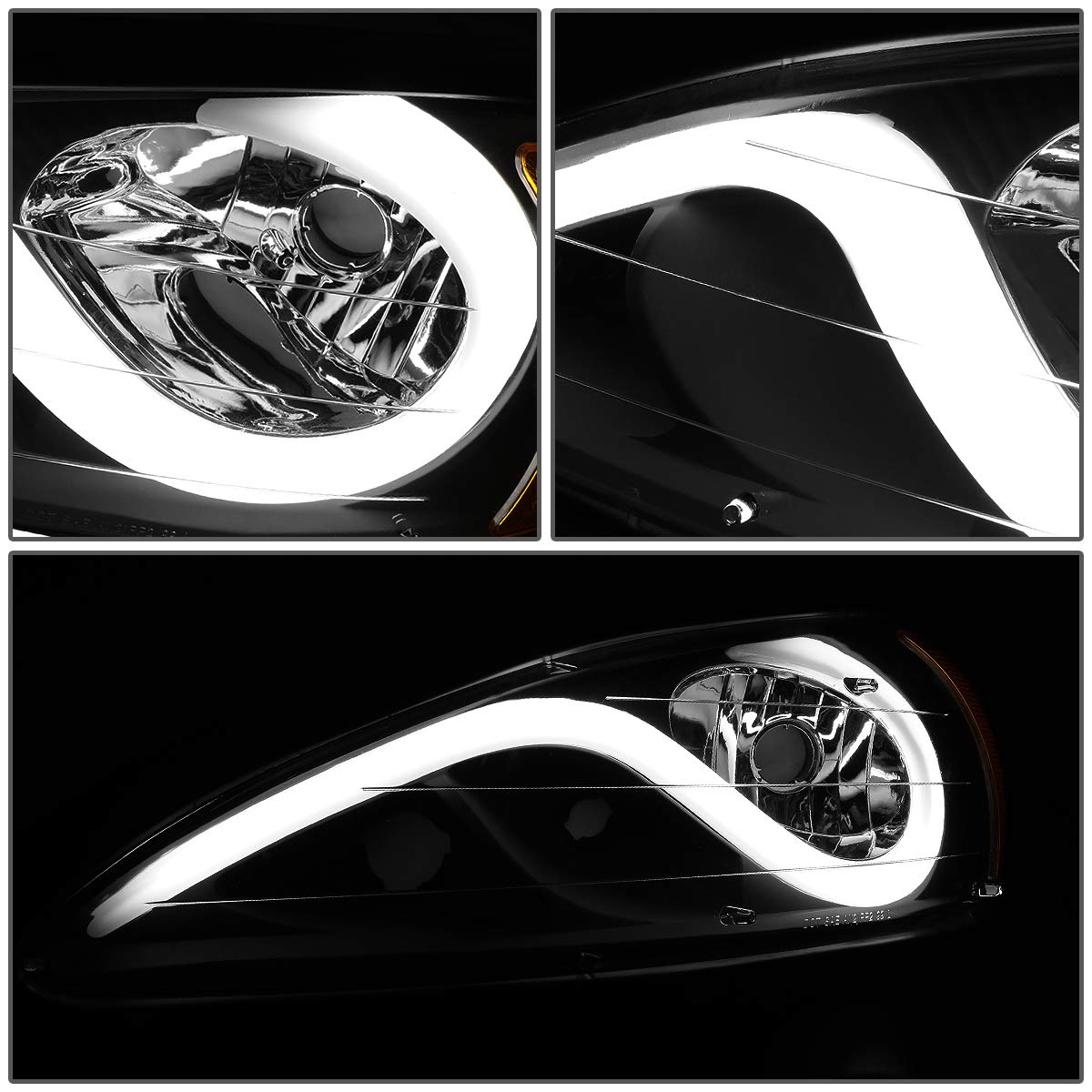 DNA Motoring LED DRL Front Bumper Headlights - Replacement Daytime Running Lights for Cars & Trucks - Enhance Visibility & Style for Daily Driving & Night Commutes