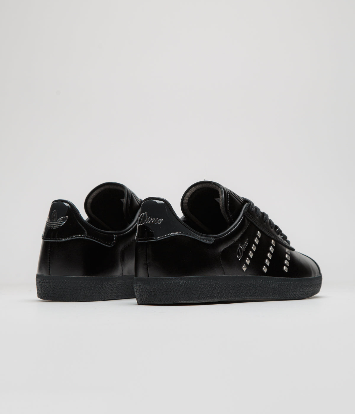 Adidas x Dime Gazelle ADV Sneakers - Core Black / Silver Metallic / Carbon - Men's Streetwear Shoes for Casual Wear & Urban Fashion