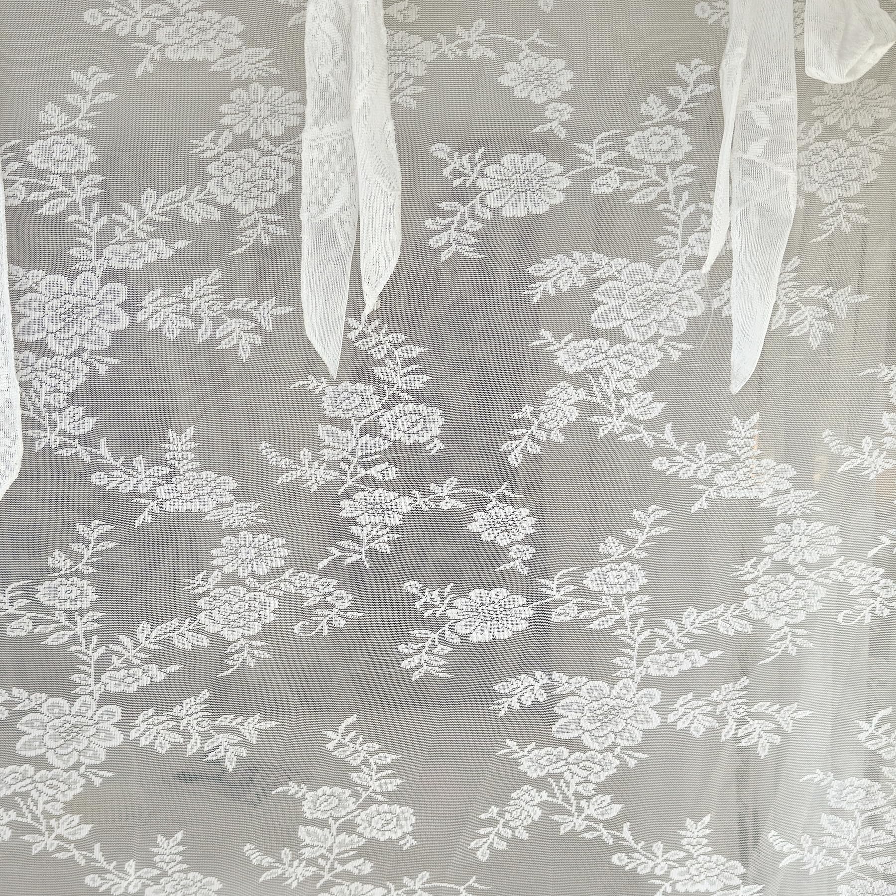 Elegant White Sheer Canopy Bed Curtains with Tie Backs - Bedroom Decor Drapes for Queen/King Size Beds | Perfect for Romantic Bedroom Makeover, Wedding Decor & Boho Chic Style