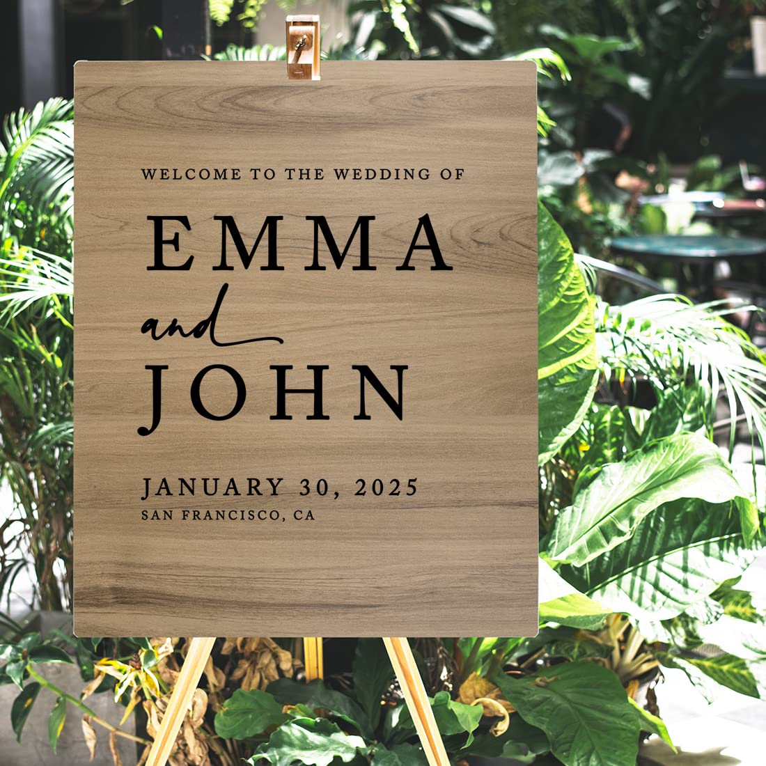 Custom Rustic Wedding Welcome Sign - 16